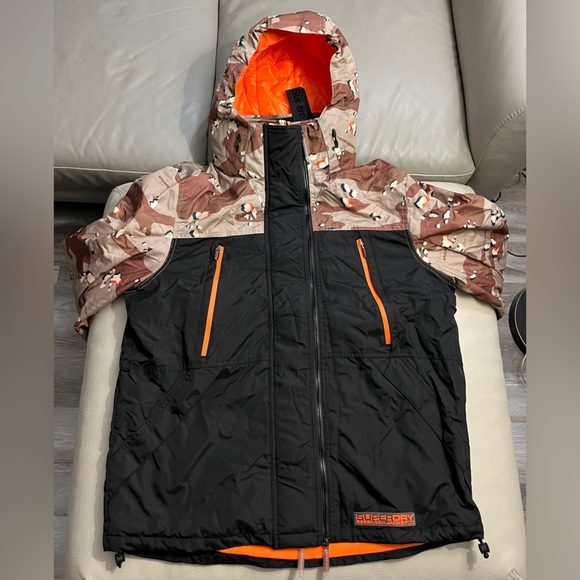 NWT - Superdry Men’s Tech Camo Wind Attacker Jacket - Size XXL - Picture 6 of 16